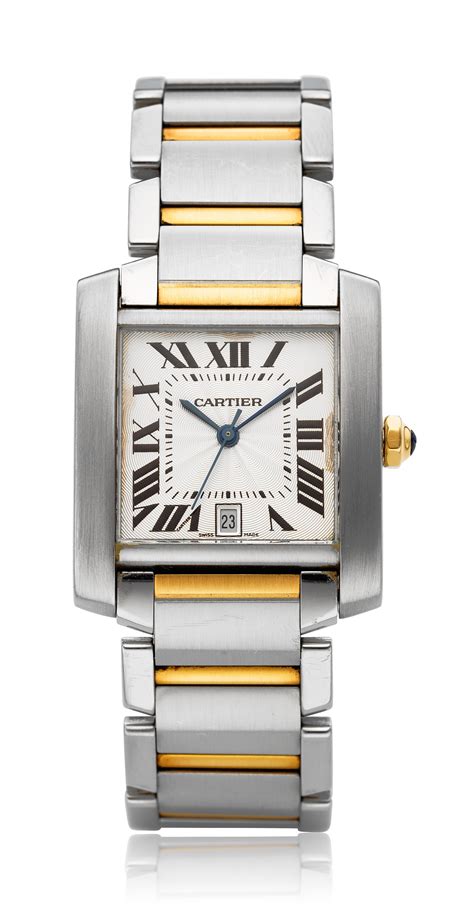 cartier tank francaise 2 tone